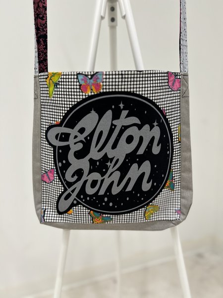 Elton John tshirt crossbody bag 
