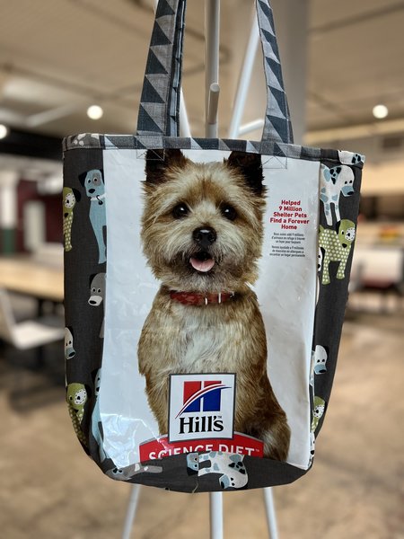 Dog food bag upcycled market bag 