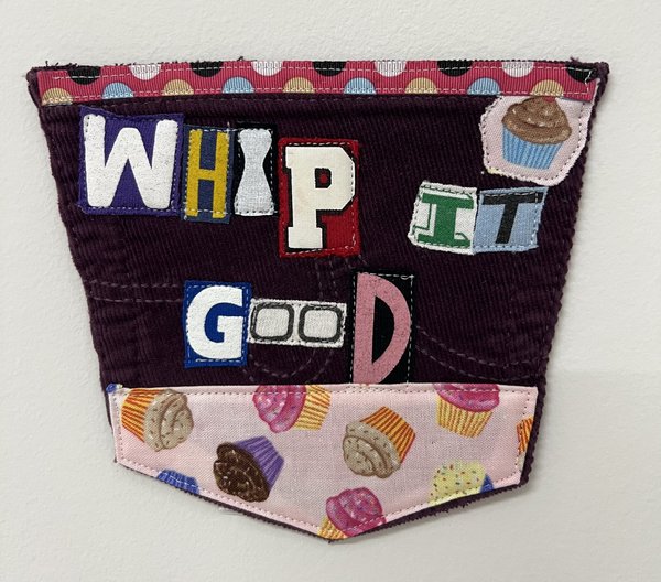 Whip It original collage patch DEVO