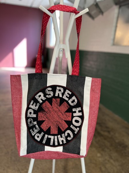 Red Hot Chili Peppers tshirt market bag 