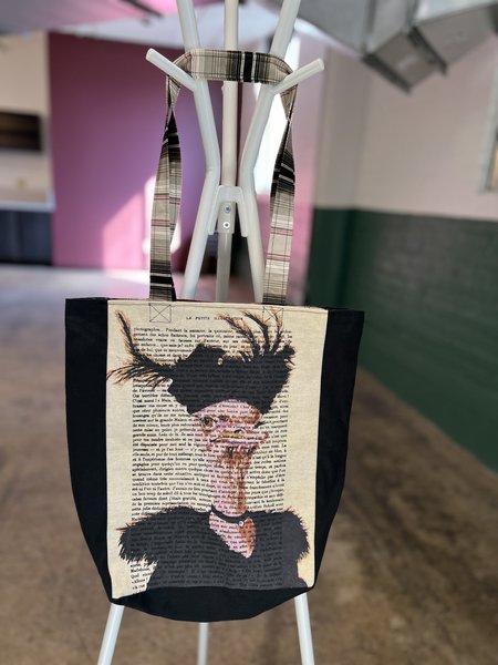 Ostrich book market bag