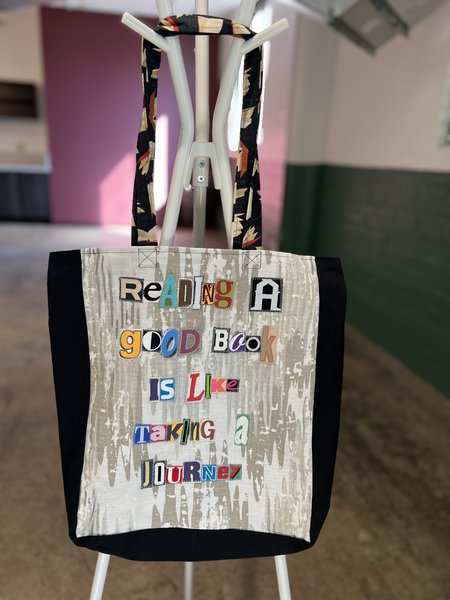 Journey ransom note book bag