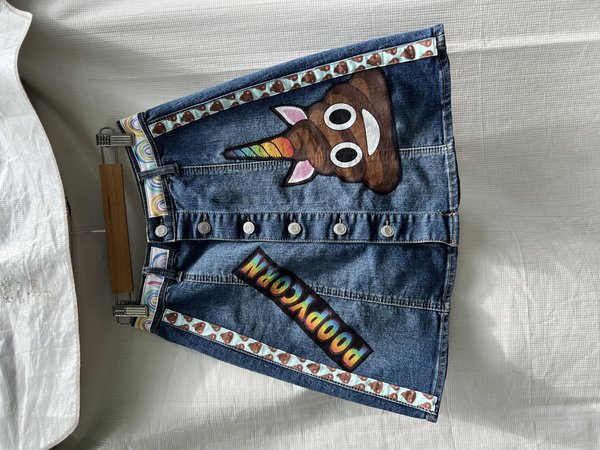 Poopycorn altered collage skirt size zero