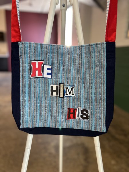 He him crossbody bag red and blue