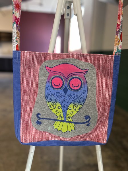 Owl tshirt crossbody bag 