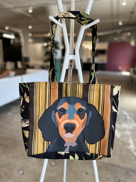 Dachshund market bag