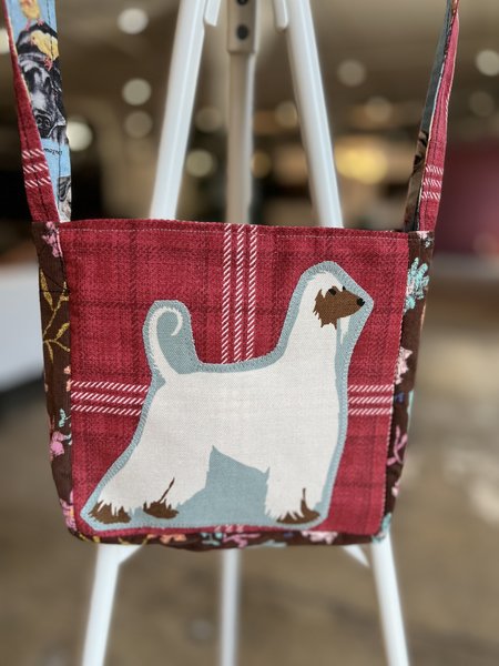 Afghan dog crossbody bag