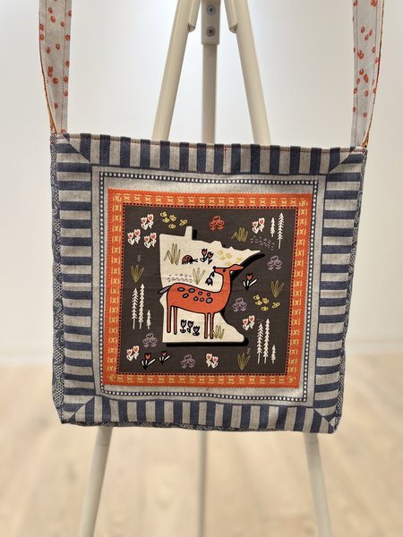 Minnesota deer and ladybug crossbody bag 