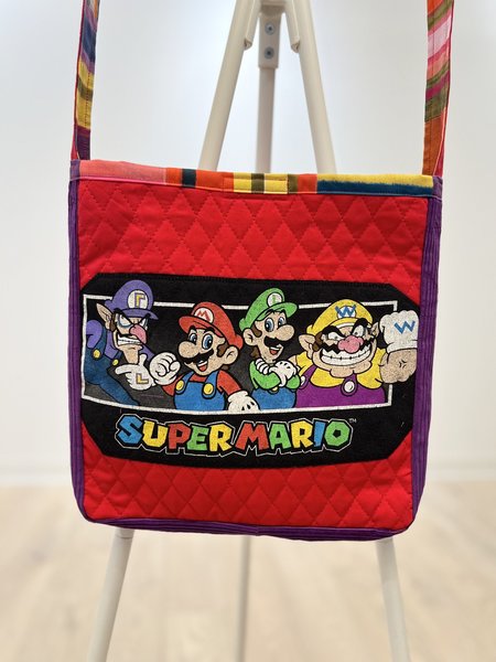 Super Mario tshirt crossbody bag