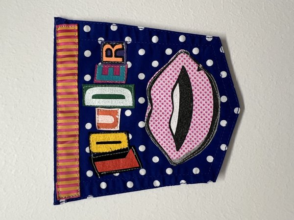 Louder original collage patch 