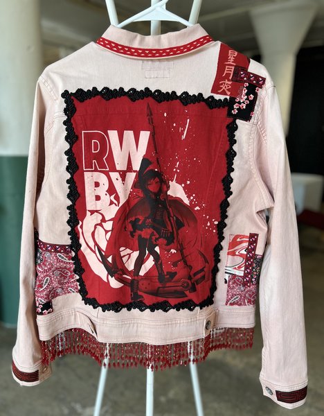 RWBY patchwork collage Jean jacket 