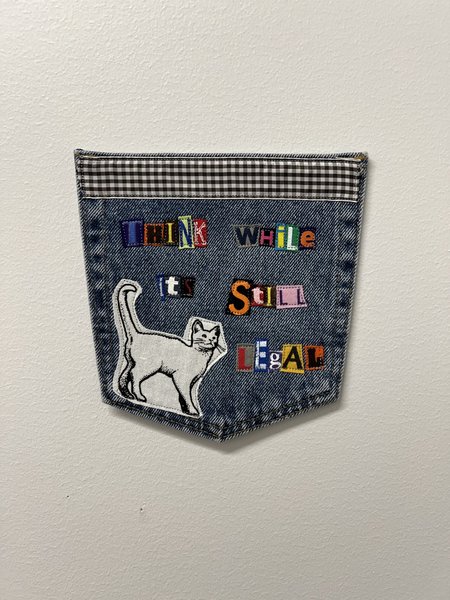 Think Art collage patch