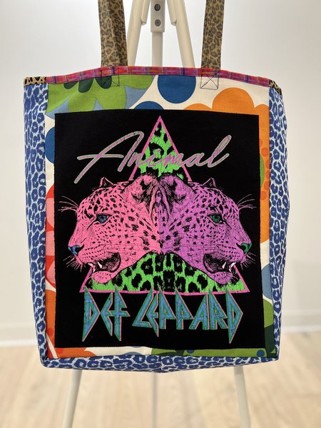 Def Leppard tshirt market bag