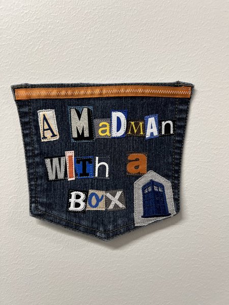 Madman collage patch