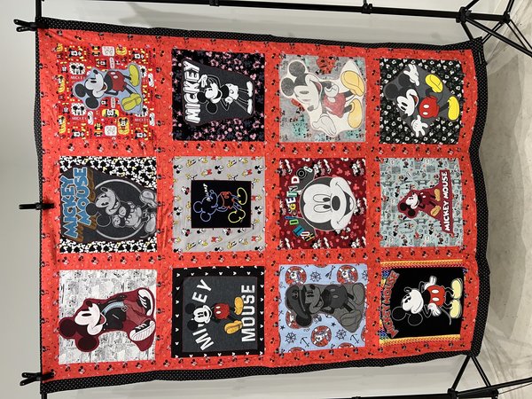 Mickey Mouse tshirt blanket