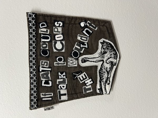 Cats cops collage patch