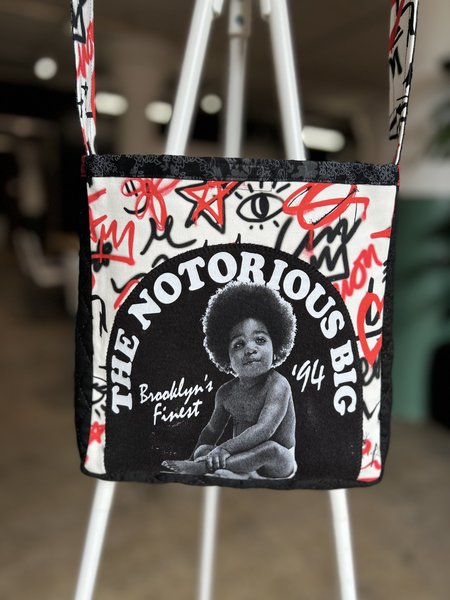 Notorious BIG tshirt crossbody bag 