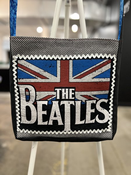 Beatles flag Tshirt crossbody bag