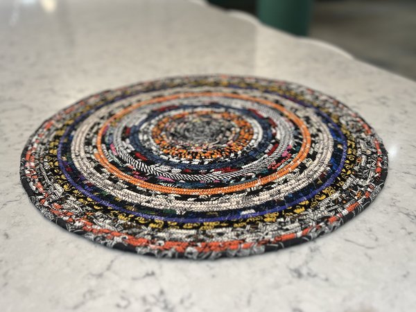 Halloween fabrics rug