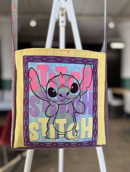 Stitch tshirt crossbody bag 
