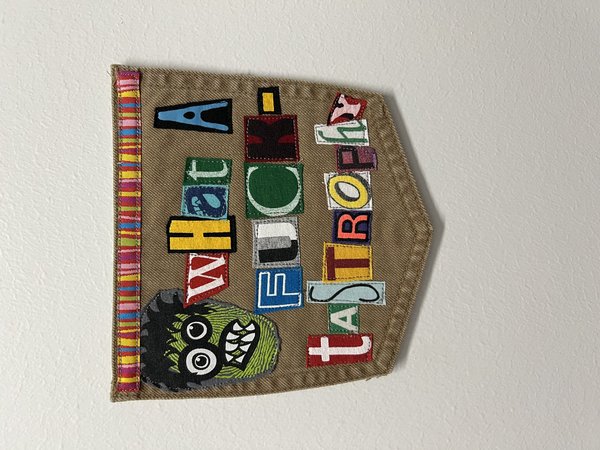 F*cktastrophy collage patch