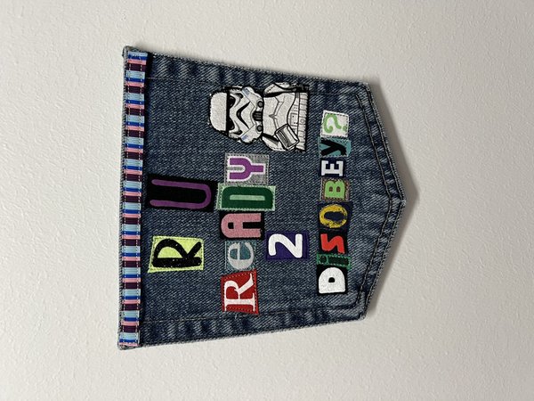 Disobey collage patch