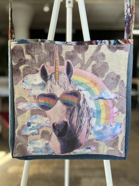 Unicorn tshirt crossbody bag 