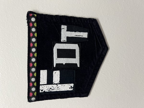 FDT collage patch black and white