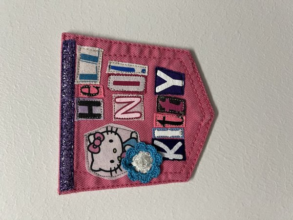 Hell no! Kitty collage patch