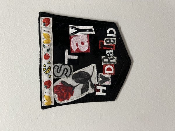 Stay hydrated collage patch