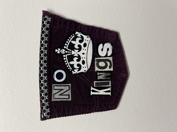 No kings collage patch purple