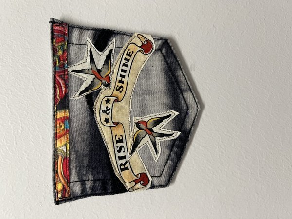 Rise and shine collage patch