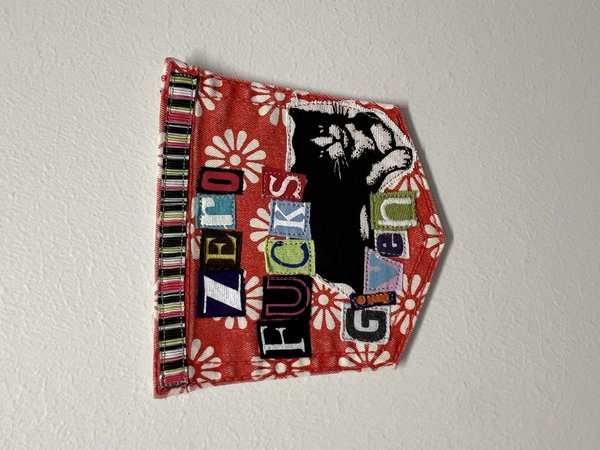 Zero f*cks given collage patch