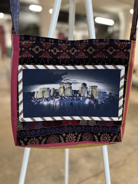Stonehenge tshirt crossbody bag