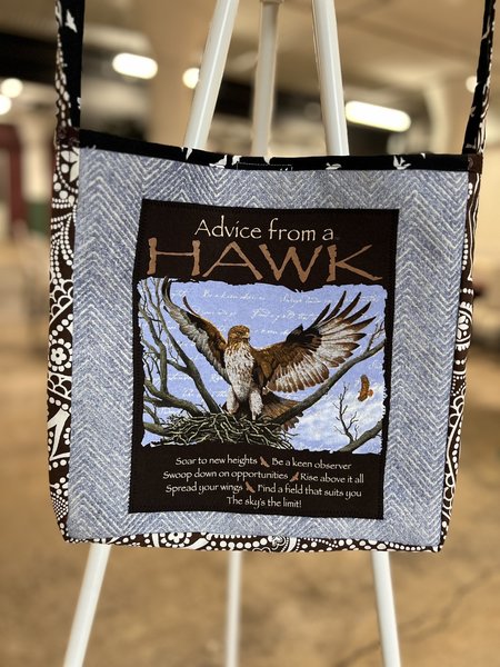 Hawk tshirt crossbody bag