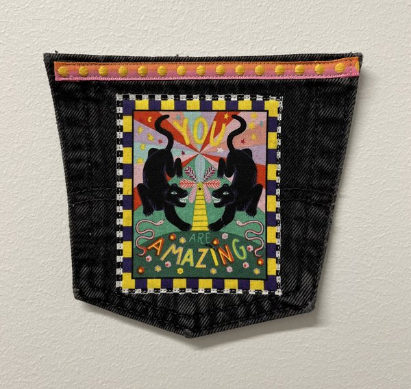 Amazing art collage patch