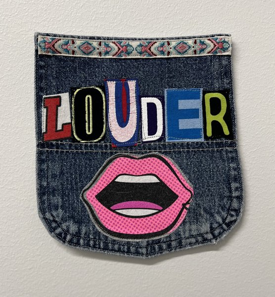 Louder art collage patch