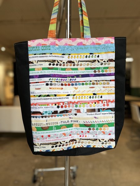 Food fabric selvedge market bag