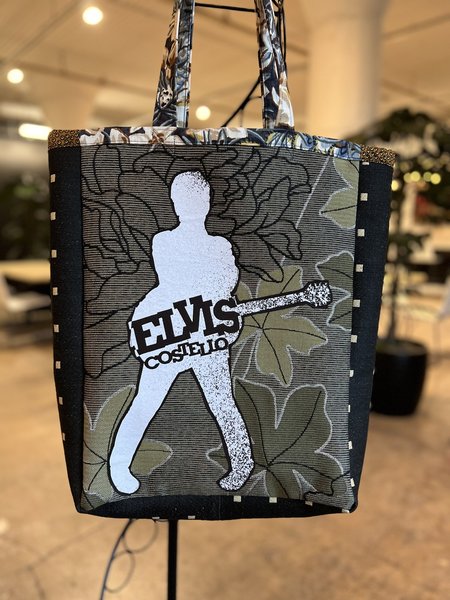 Elvis Costello tshirt market bag