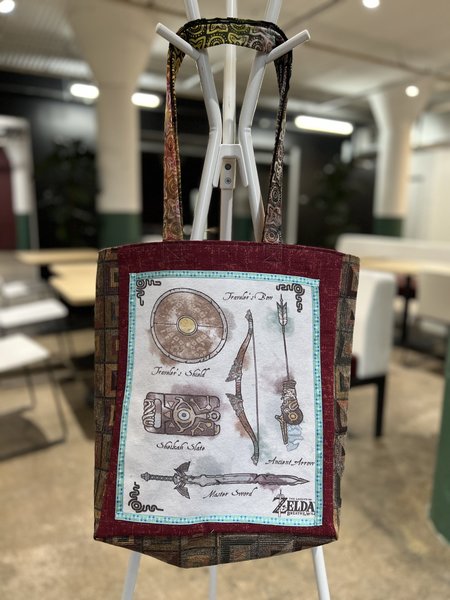 Zelda weapons tshirt market bag