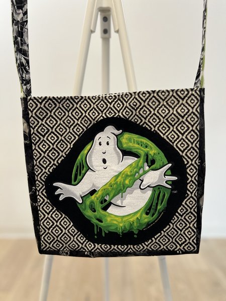 Ghostbusters green slime tshirt crossbody bag 
