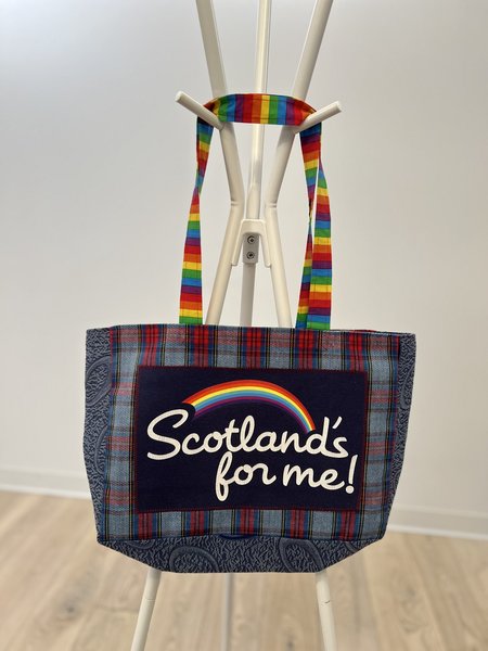Scotland rainbow tshirt market bag