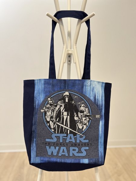Star Wars Force Awakens Tshirt market bag blue