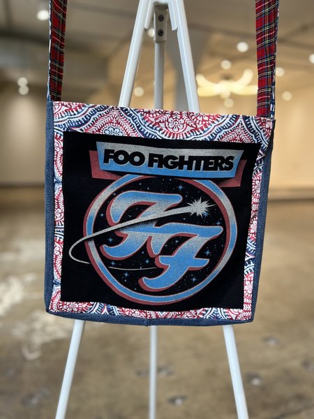 Foo Fighters tshirt crossbody bag 