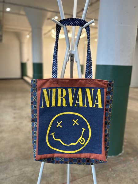 Nirvana tshirt market bag 